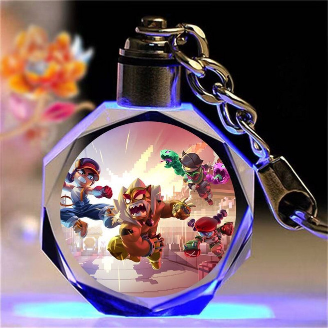 브롤 크리스탈 키체인 학교 가방 펜던트 악세사리