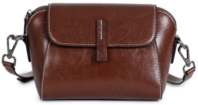 NY STYLE 여성 천연소가죽 미니 크로스백