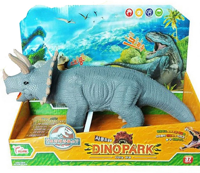 씽크토이 다이노파크 사운드공룡 트리케라톱스, 1개, 단품