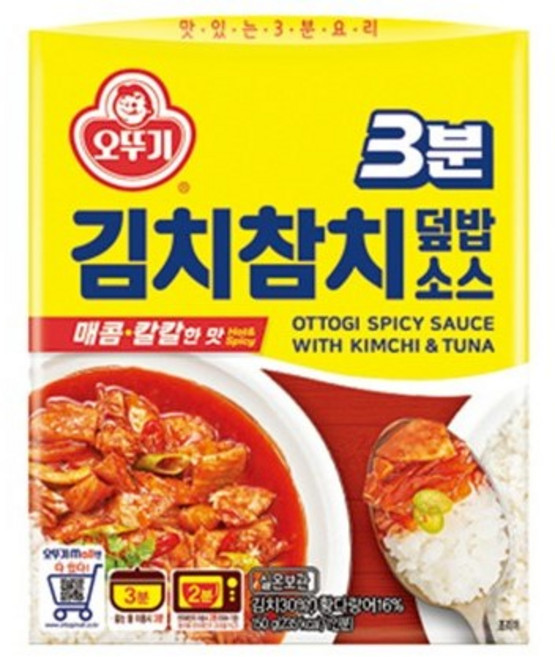 오뚜기 3분 김치참치 덮밥소스, 150g, 12개
