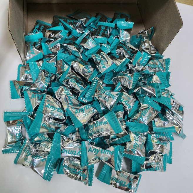 애니타임 무설탕 캔디 민트맛 대용량 사탕 100개(개별포장), 200개