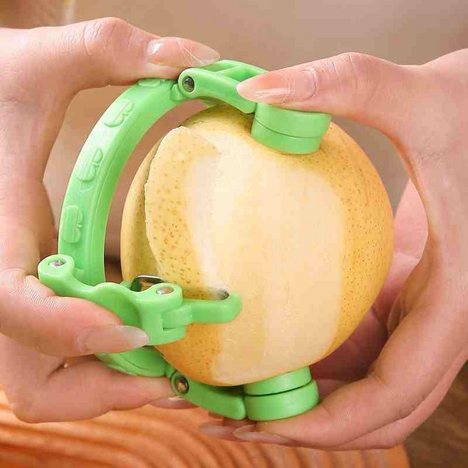 扭扭水果削皮器 蘋果削皮機, 1個, 蘋果削皮器【新型/綠色】1個裝