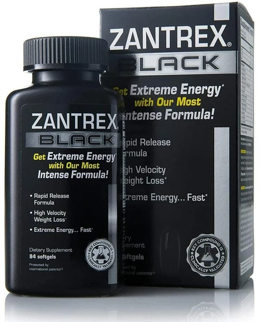 Zantrex Black 잔트랙스 니아신 30mg 84정, 1개 - 쿠팡