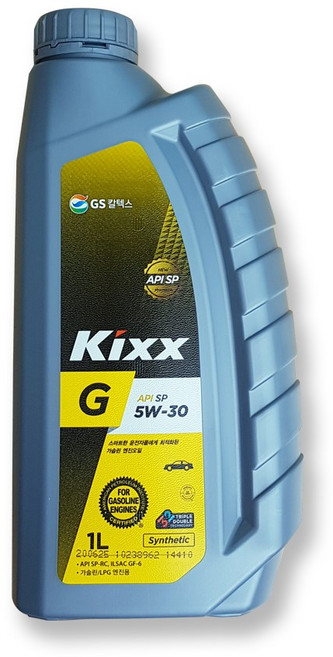 예초기용 4사이클 가솔린 엔진 오일 Kixx G 5W-30 4스트로크 4행정, 1개, 1L