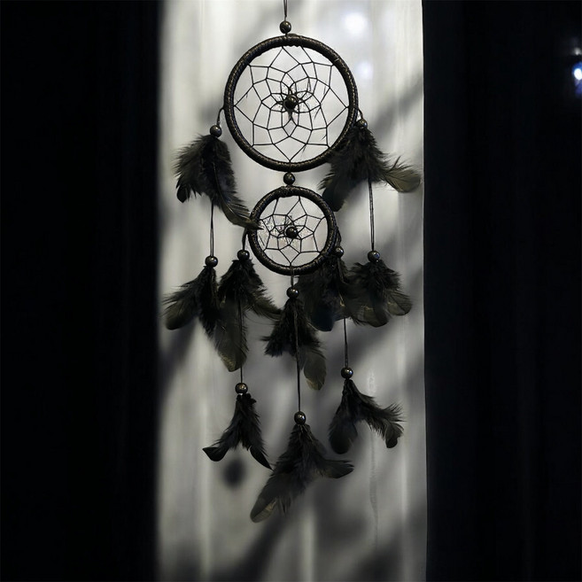 페리나잇 편안한 꿈 행운 드림캐쳐 인테리어, 블랙