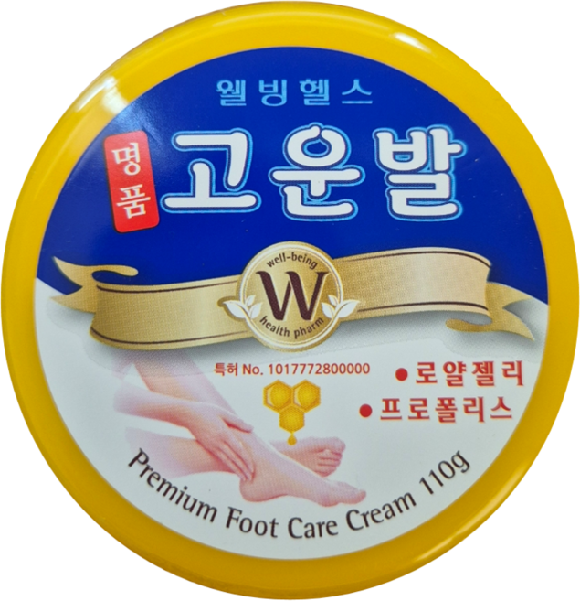 고운발 웰빙헬스 명품고운발 풋크림, 1개입, 5개, 110g
