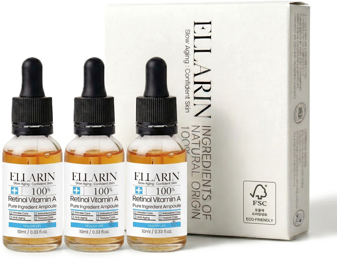 엘라린 레티놀 비타민A 원액, 3개, 10ml