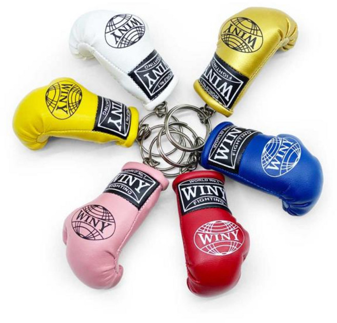 타이틀 복싱글러브 열쇠고리, 화이트