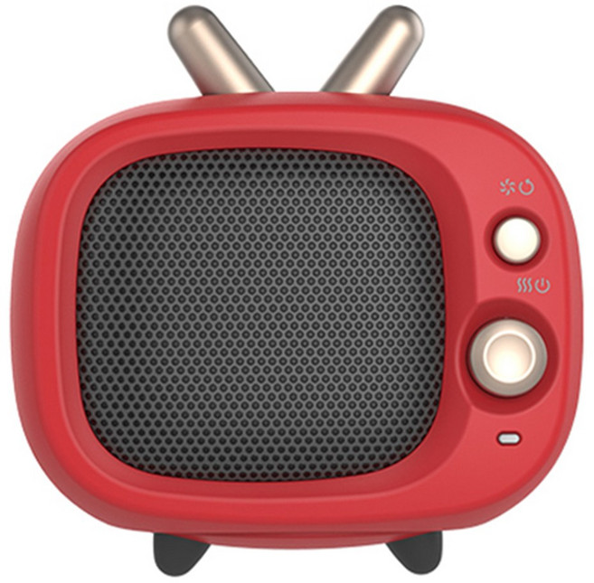 라미 스마트 미니 PTC 팬 히터, LMFH-TV01R, 레드