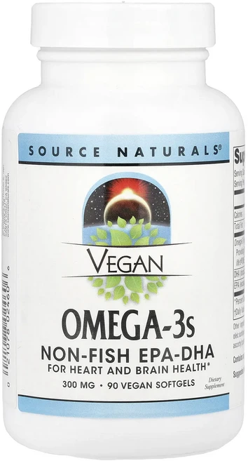 새해 첫좋은선물 Source Naturals 비건 오메가3 300mg 비건 소프트젤 90정 제대로 할인합니다, 1개 - 쿠팡