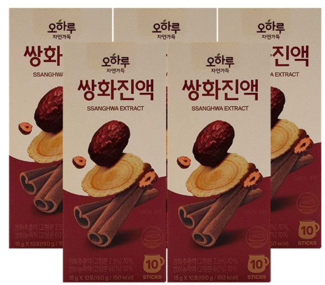 기타 오하루 자연가득 쌍화진액 15g x 10포 5박스, 5개, 150g