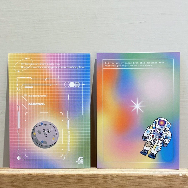 日耀堂 明信片 繽紛外太空星球, 1個