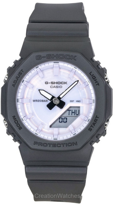 카시오 G-Shock 아날로그 디지털 바이오 기반 레진 스트랩 퍼플 다이얼 쿼츠 GMA-P2100PC-1A 200M 여성용 시계