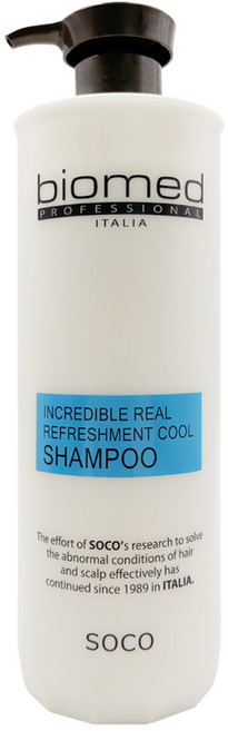 바이오메드 인크레더블 리얼 리후레쉬먼트 쿨샴푸 대용량 미용실 스칼프 두피쿨링, 1L, 1개