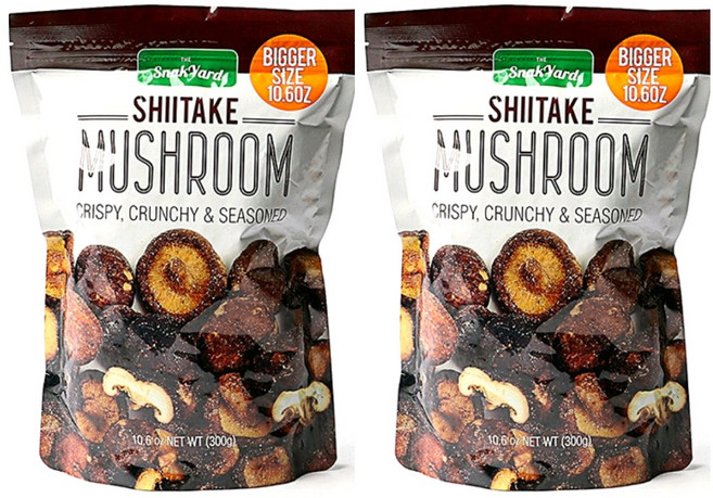 SNAK YARD 크런치 야채칩 표고버섯 칩 300g SHIITAKE MUSHROOM CHIPS, 2개