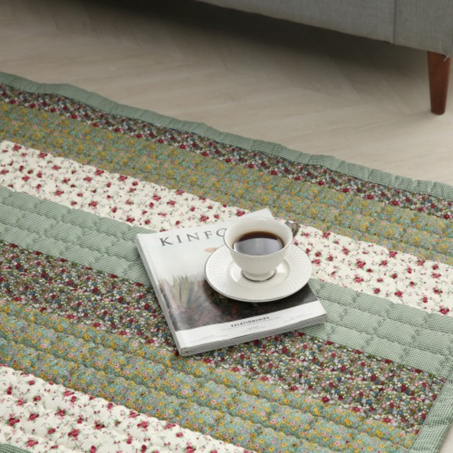 순면 40수 퀼트 카페트 러그