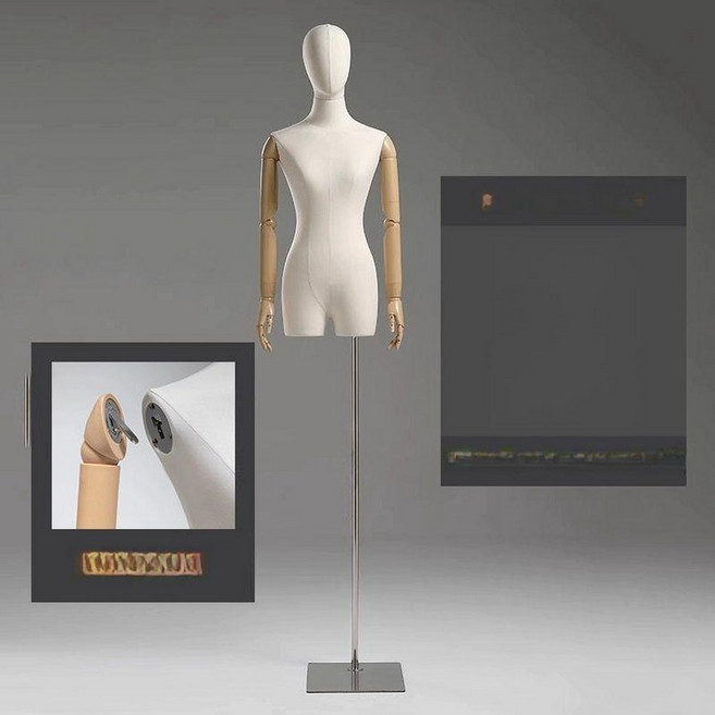 피노키오 소품 매장 바디옷 진열스탠드 가게네 인형극 바지옷 인테리어 마네킨 포토존, 1개, 실버 사각 플라스틱 포함 1.5m 직선 봉