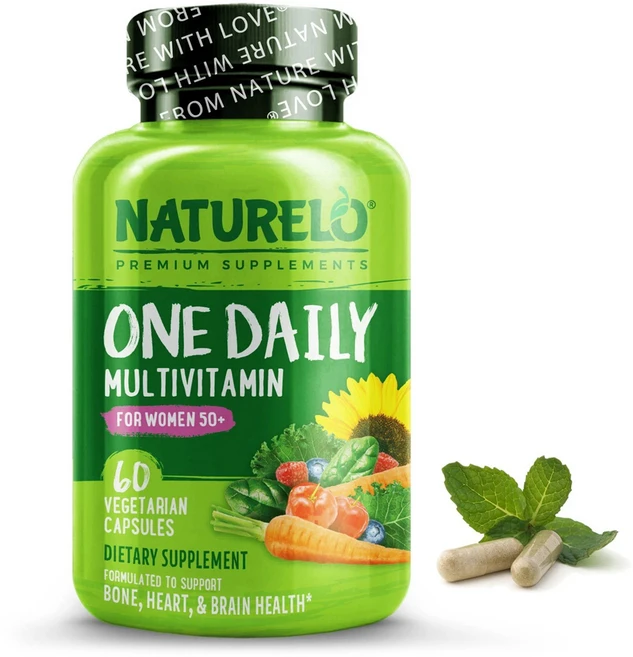 내추럴로 NATURELO 50세 이상 여성용 원 데일리 종합비타민 베지 캡슐 60정, 1개 - 쿠팡