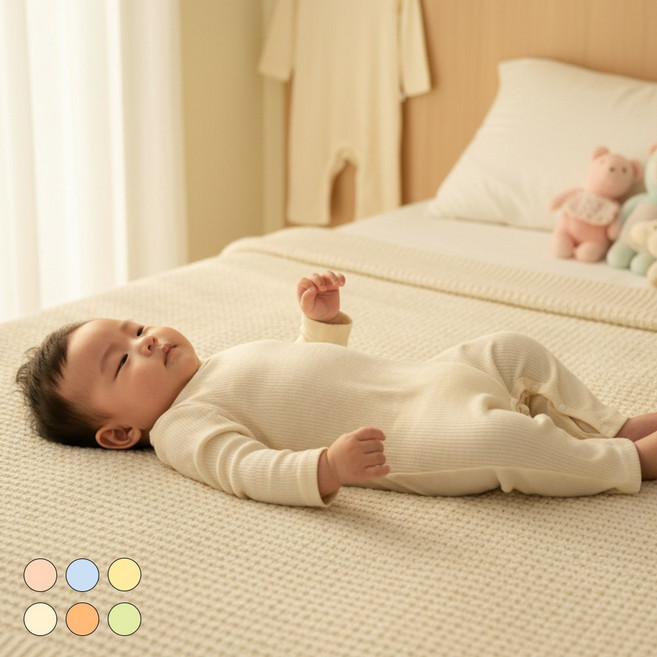 5+1 베베라온 아기 우주복 신생아 백일 돌 긴팔 출산선물 룸퍼