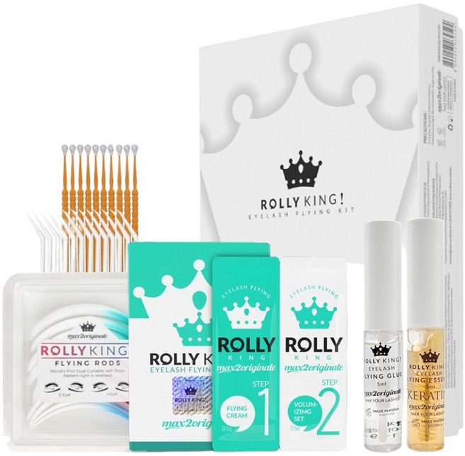 롤리킹 속눈썹펌 세트 속눈썹파마 뷰러펌 브로우리프팅 키트, 1세트