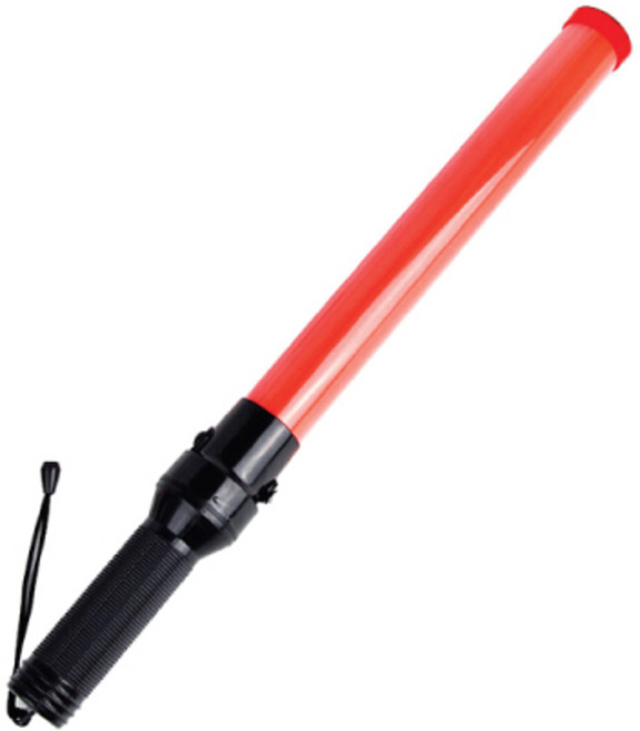 안전 주차 지시봉 주차 공사장 건설현장 LED 경광봉 신호봉, LED롱경광봉(54cm), 1개, 레드블랙