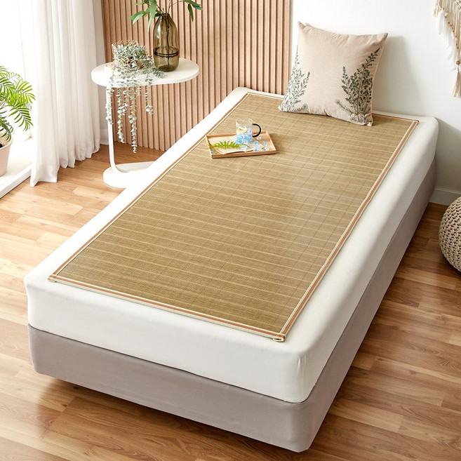 정읍 쿠션 대자리 침대 대나무 대자리, 그린