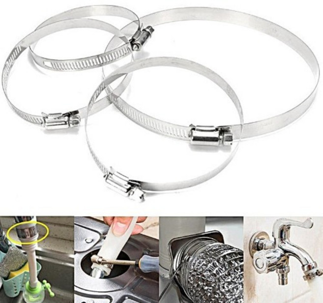 서진 호스 파이프 밴드 클램프 조임 체결 반도 고정 스텐 원형 관 배관 자재 브라켓 13 21, D21X38