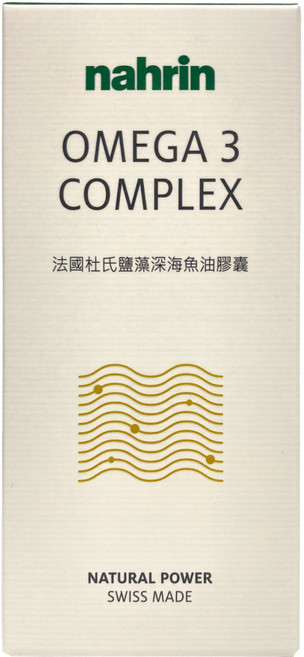 nahrin 杜氏鹽藻深海魚油膠囊 Omega 3 Complex, 1個, 100顆