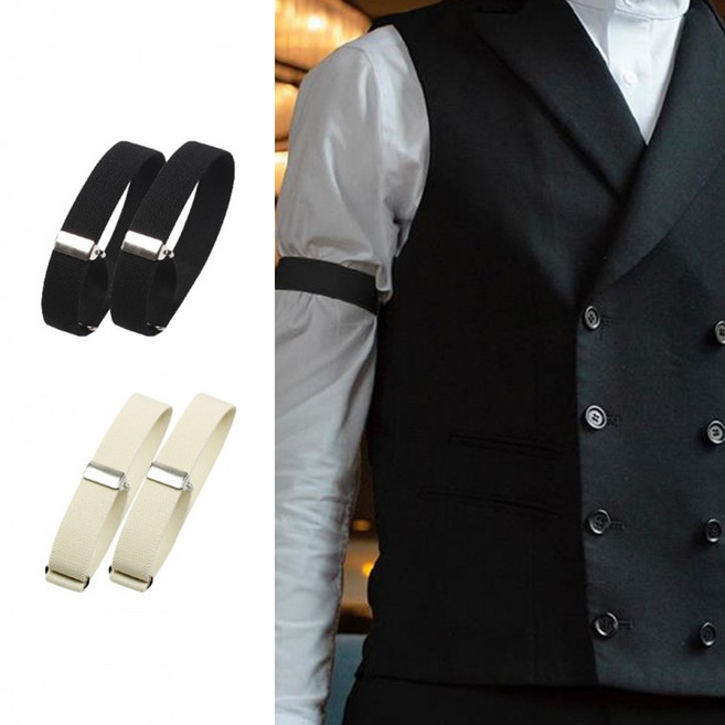 [개미물류] 소매고정밴드 셔츠가터 슬리브 흘러내림방지 암고정벨트 와이셔츠 암가터 스트랩