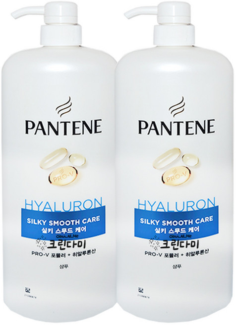 팬틴 샴푸 실키 스무드 케어, 1.2L, 2개