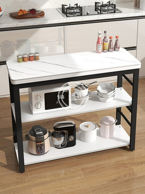 베이킹 작업대 아일랜드수납장 키친 테이블 조리대, 1개, 길이 120x너비 50x높이 81