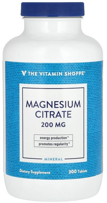 The 비타민 Shoppe 마그네슘 구연산염 200mg 300정, 300 카운트 - 쿠팡