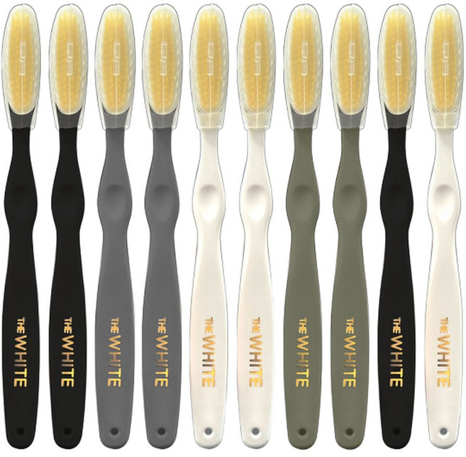 더화이트 황금빅타 롱브러쉬 칫솔 10개입 / 왕 큰 대왕칫솔, 10개, 1개입