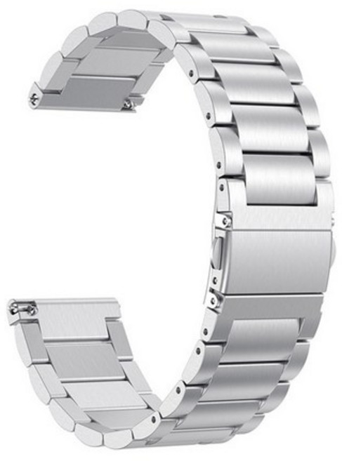 스페이스쉴드 갤럭시워치 마그네틱 스테인레스 스틸밴드 22mm (워치3/워치4클래식 45mm/기어S3/워치46mm 호환 가능), 실버, 1개