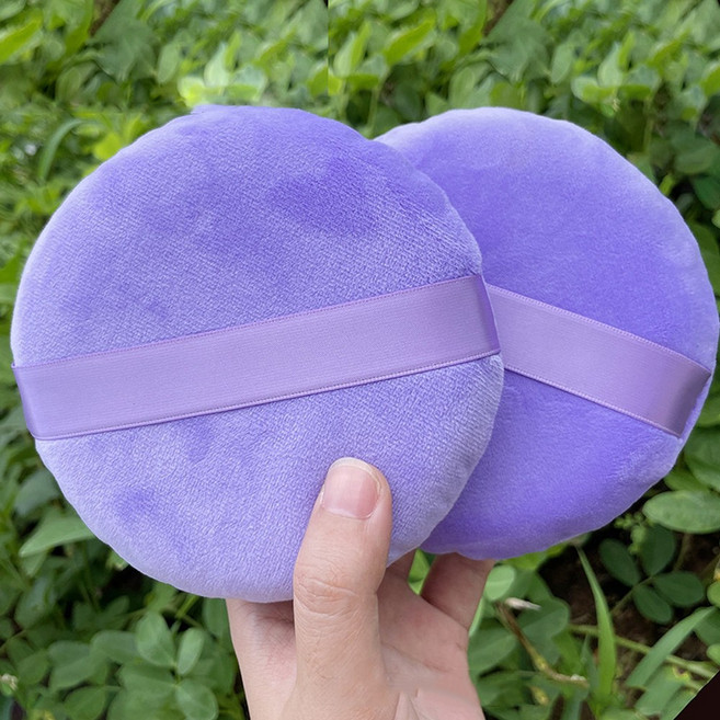 대형 퍼프 모찌 메이크업 파우더 화장 대왕 스펀지 쿠션 파운데이션 아기 구름 틱톡 애기, 1개, 퍼플