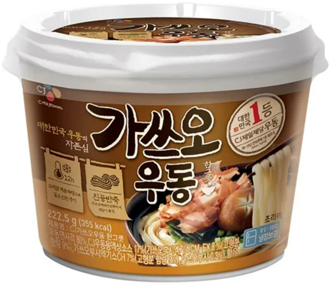 CJ 가쓰오 우동 222.5g, 1개