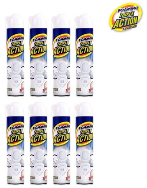포밍트리플액션 욕실세정제, 8개, 560ml