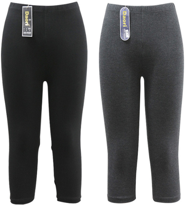 다오리 데일리 면스판 8부 레깅스 / 사계절 빅사이즈 운동 편한 여성 여자 쫄바지 국산