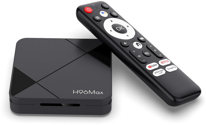 PYHO 4K UHD 안드로이드tv셋톱박스 ott셋톱박스 TV 스틱, H96Max-블랙B(2GB+16GB), 1개