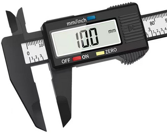 트리오즈 디지털 버니어 캘리퍼스 정밀 게이지 전자 노기스, 1개