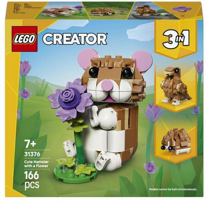 레고 크리에이터 31376 귀여운 햄스터와 꽃, 1개, 단품