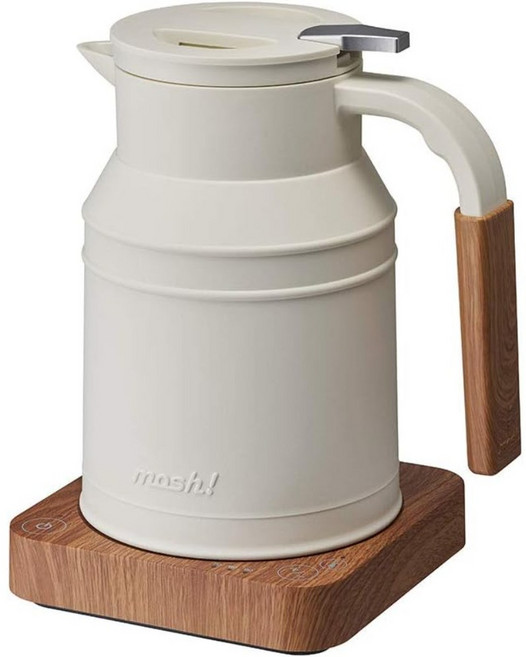 [모슈] 전기포트 0.8L M-EK1 공회전방지 기능 전기케틀, 아이보리
