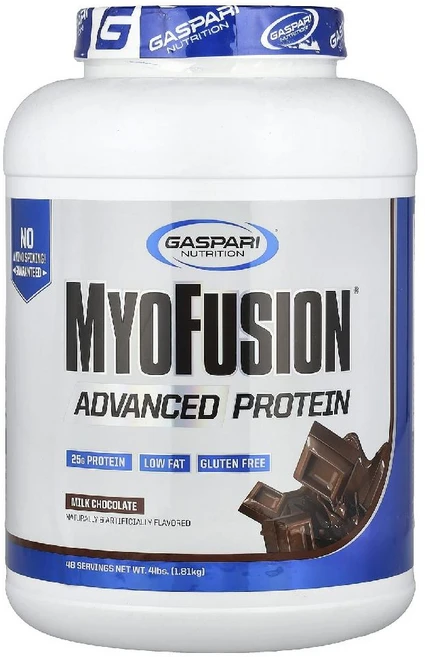 가스파리뉴트리션 단백질 MyoFusion 밀크 초콜릿맛 헬스 쉐이크 파우더 분말1.81kg, 1.81kg - 쿠팡