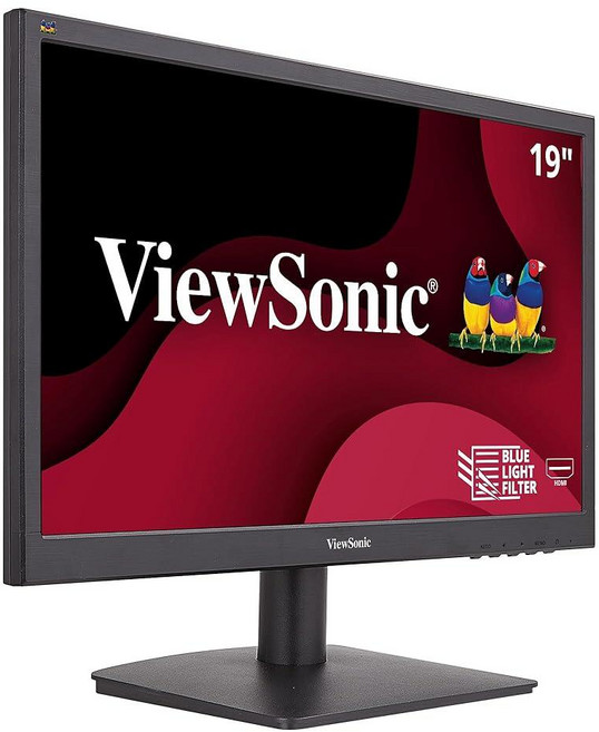 164532 ViewSonic VA1903H 48.3cm(19인치) WXGA 1366x768p 16:9 와이드 스크린 모니터 향상된 뷰 편안함 맞춤형 모드 및 가정 사무실용, 164532 ViewSonic VA1903H 48.3c