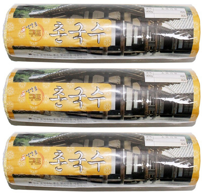 금성제면 영양표 구포 치자 촌국수, 1.4kg, 3개