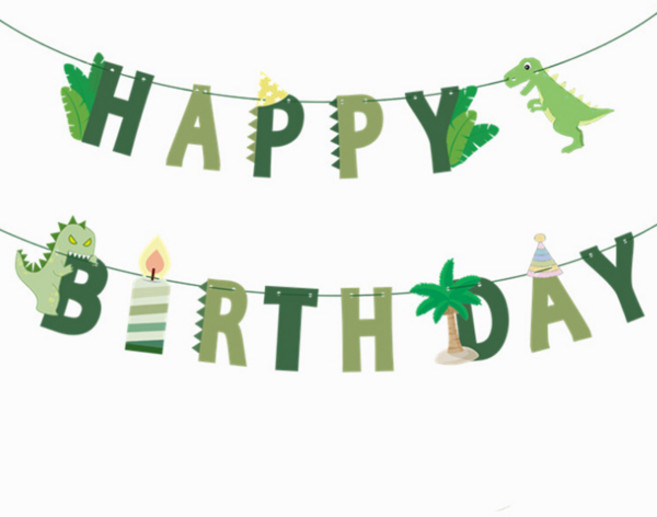 공룡 다이노소우 생일 파티 가랜드