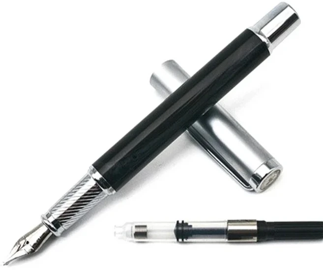 XILIANFU 삼중 레이어 롱 나이프 리서치 펜 No.5 스택드 팁 두꺼운 아머 4.0mm 콜렉션 캘리그래피 잉크 연, 01 No.5 Three Layers4.0, 01 Pen With Nib C