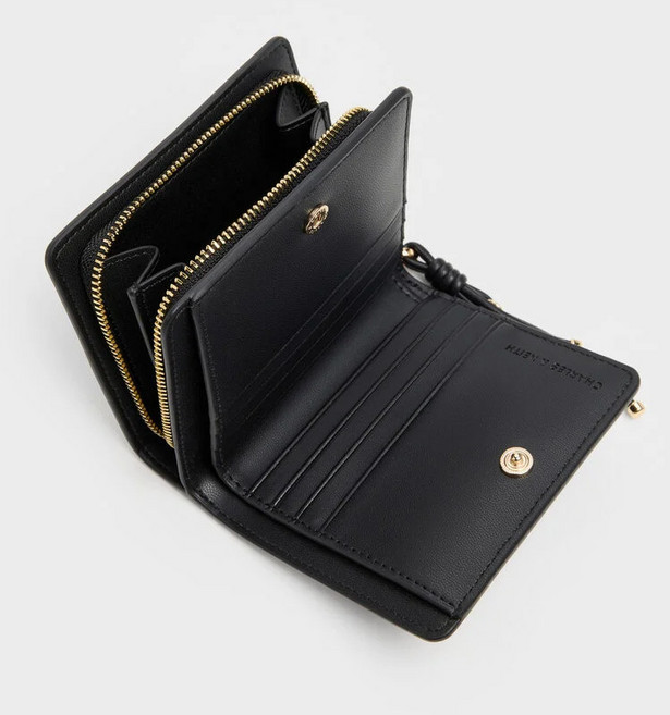 여성가방 찰스앤키스 에버레이 지퍼 어라운드 스몰 월렛 2컬러