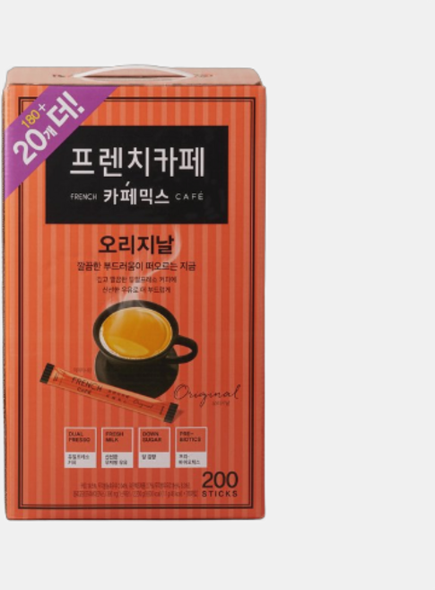 프렌치카페 오리지날 180입 2142g +20입 or 시즌 사은품 랜덤증정, 11mg, 200개입, 1개