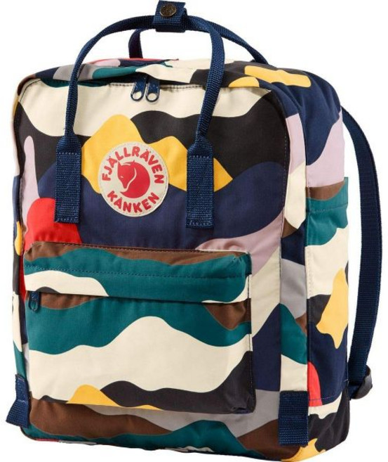 Fjallraven 피엘라벤 여성용 칸켄 백팩 여름 Landscape 프린트 블루 One 사이즈 대학생가방 캐주얼 395371, Fjallraven 피엘라벤 여성용 칸켄 백팩 여름 L